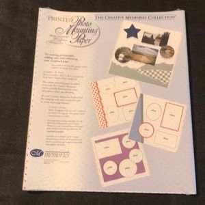 Creative memories photo mounting paper printed